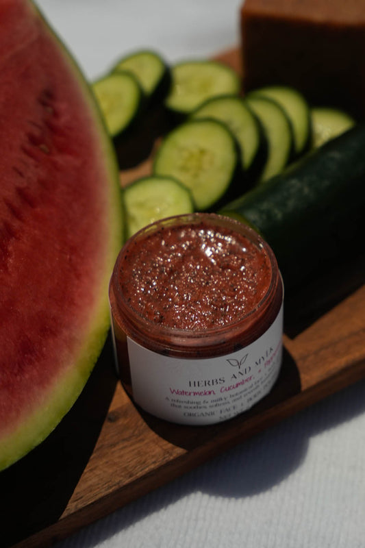 Watermelon & Poppy Seed Organic Face + Body Polish
