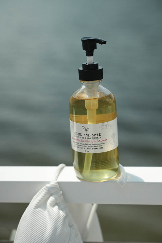 Watermelon Cucumber & Calendula After Sun Glow Body Oil