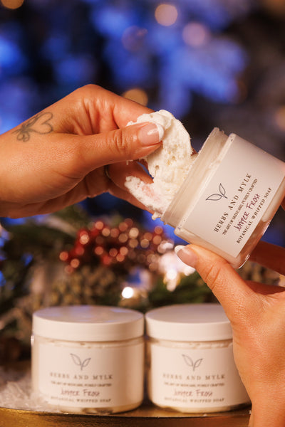Juniper Frost Botanical Whipped Soap