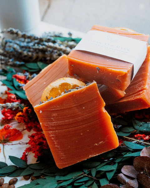 Pumpkin, Cinnamon, Lavender & Coconut Milk Bar Soap