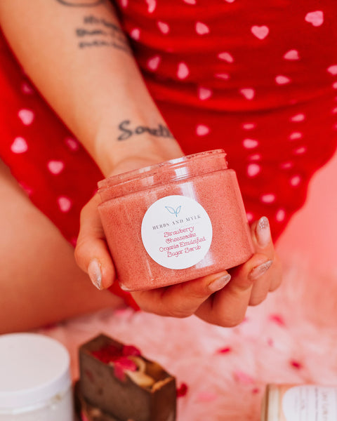 Strawberry Cheesecake Organic Emulsified Sugar Scrub