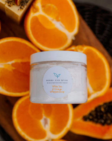 White Tea & Orange Whipped Soap