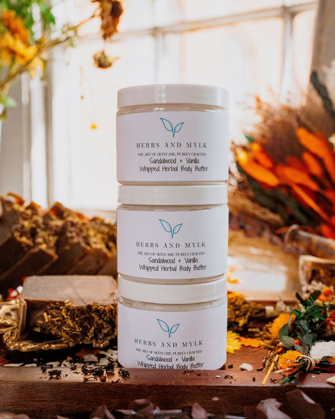 Sandalwood & Vanilla Whipped Herbal Body Butter