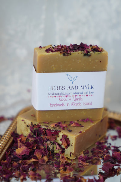 Rose & Vanilla Artisan Bar Soap