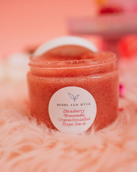 Strawberry Cheesecake Organic Emulsified Sugar Scrub