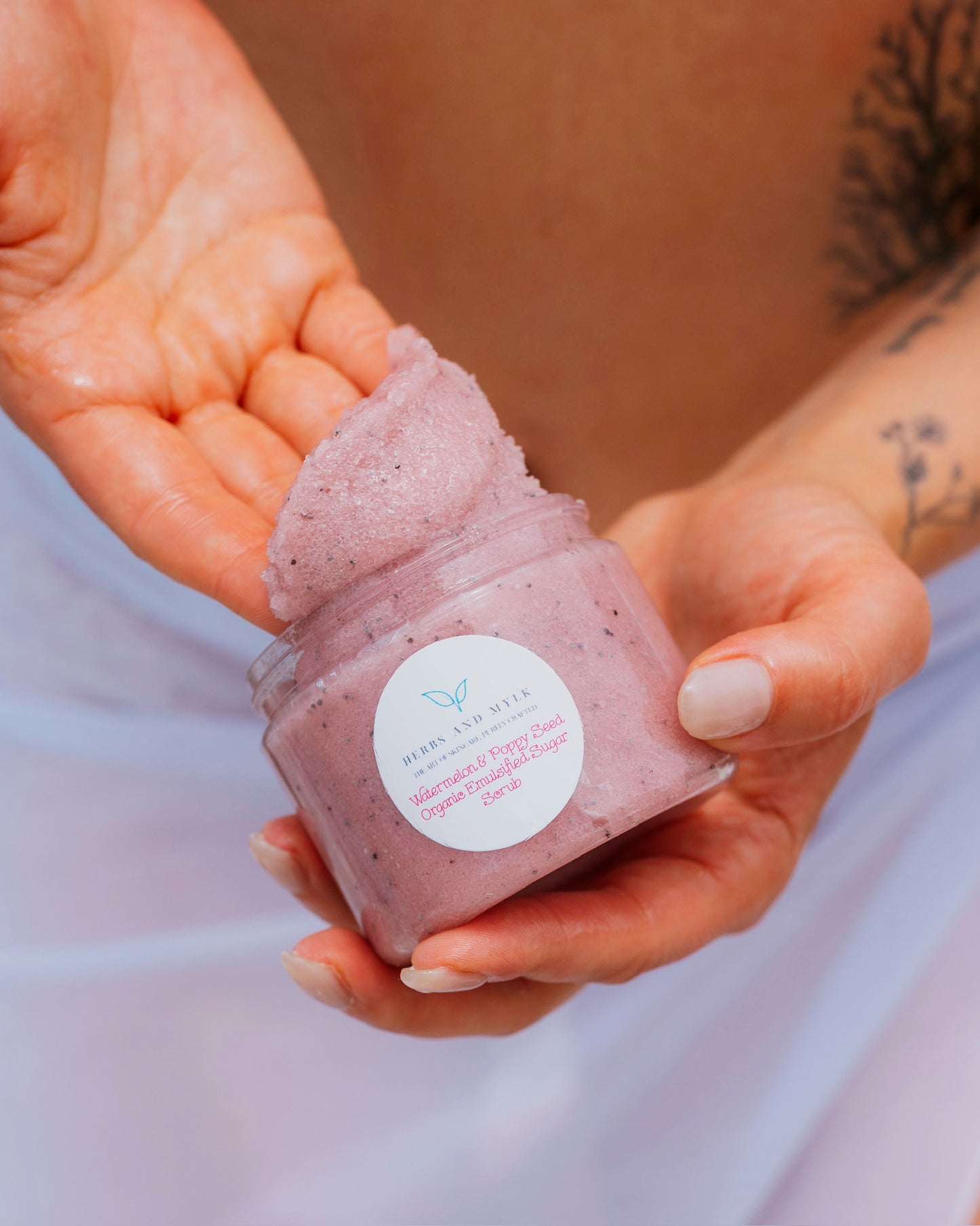 Watermelon & Poppy Seed Organic Face + Body Polish