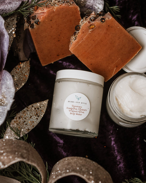 Rosemary, Eucalyptus & Rhubarb Whipped Herbal Body Butter