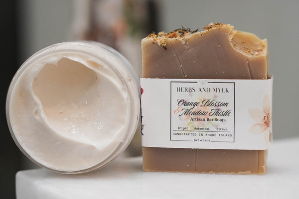 Orange Blossom + Meadow Thistle Botanical Body Crème