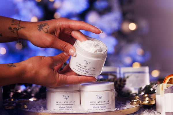 Winter Solstice Whipped Herbal Body Butter