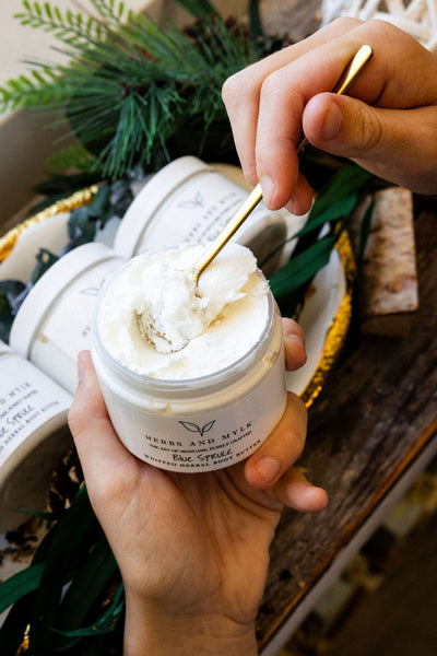 Blue Spruce Whipped Herbal Body Butter