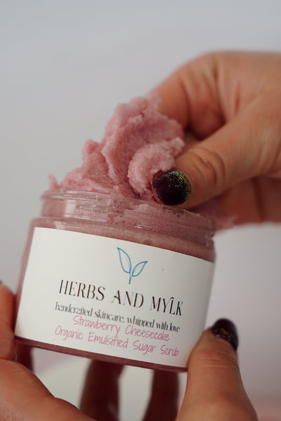 Strawberry Cheesecake Organic Emulsified Sugar Scrub