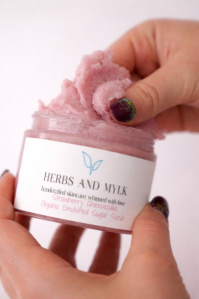 Strawberry Cheesecake Organic Emulsified Sugar Scrub