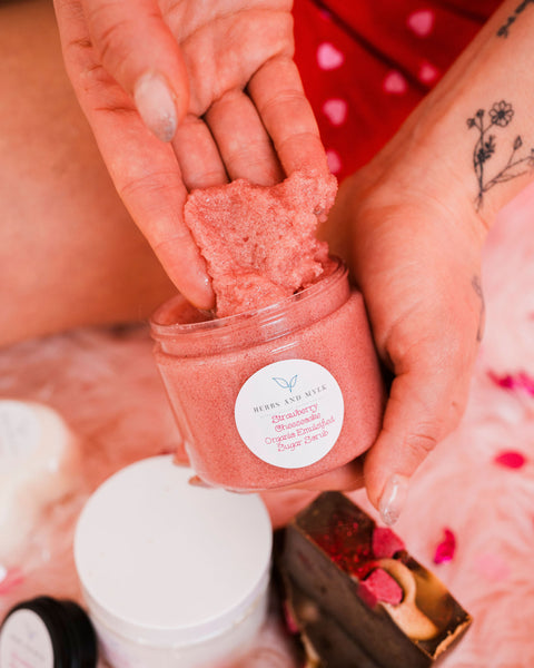 Strawberry Cheesecake Organic Emulsified Sugar Scrub