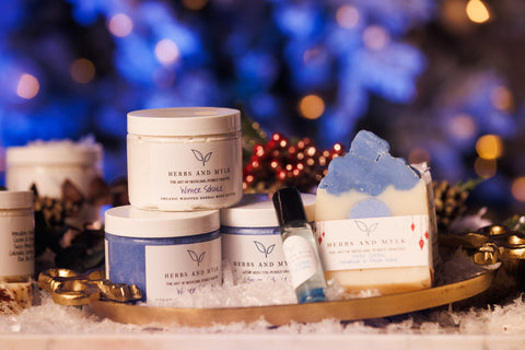 Winter Solstice Lather, Exfoliate & Hydrate Gift Set