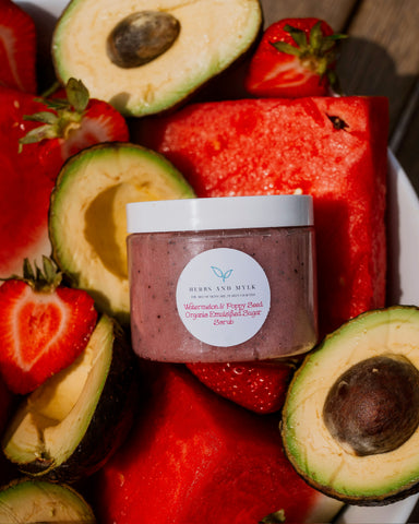Watermelon & Poppy Seed Organic Emulsified Sugar Scrub