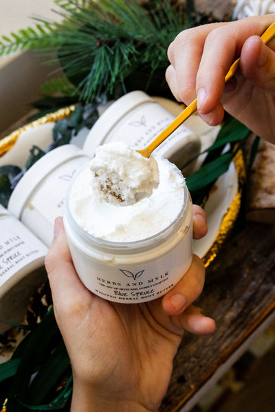 Blue Spruce Whipped Herbal Body Butter