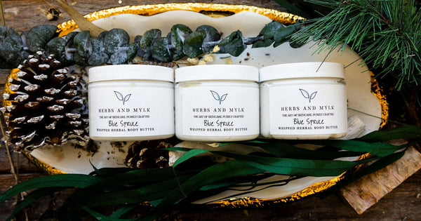 Blue Spruce Whipped Herbal Body Butter