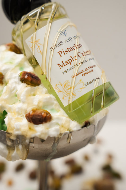 Pistachio Maple Crème organic botanical perfume bottle
