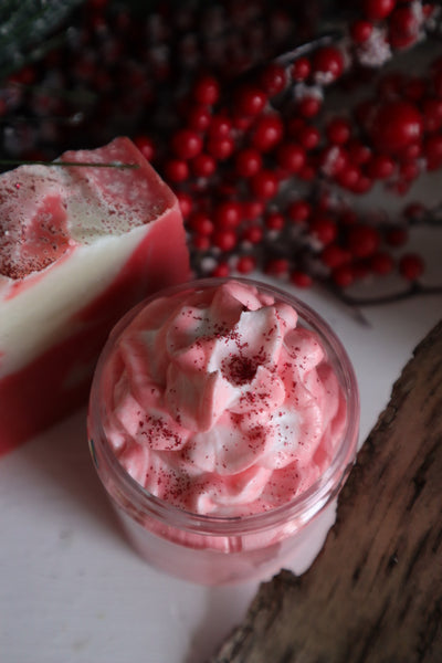Candy Cane Whipped Soap