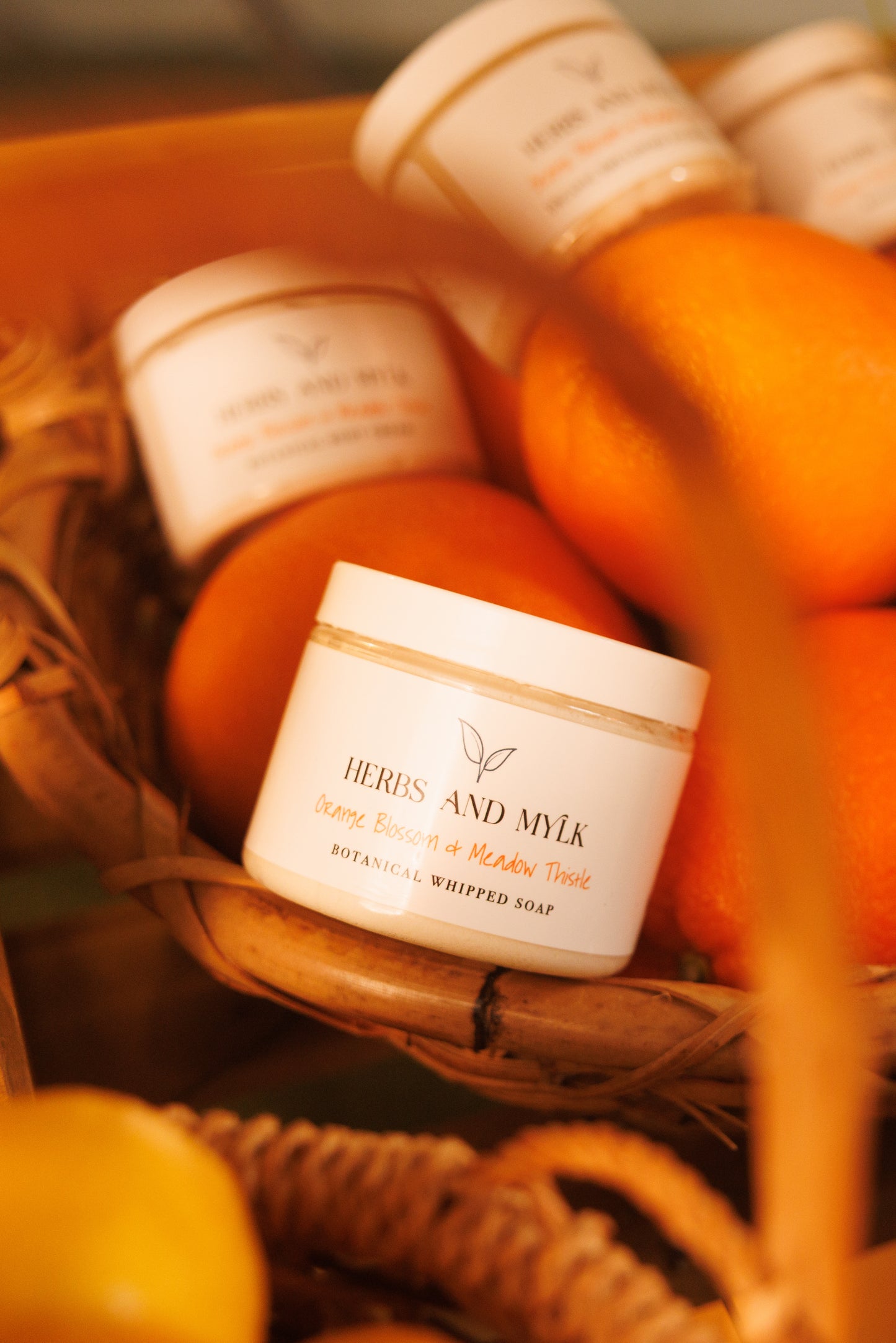 Orange Blossom + Meadow Thistle Botanical Whipped Soap