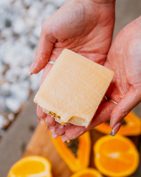 Papaya, Pineapple & Patchouli Plant Based Bar Soap