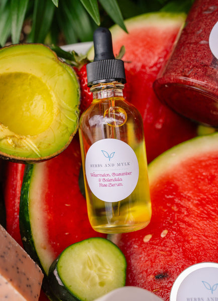 Watermelon,Cucumber,Calendula  Face & Lip Serum