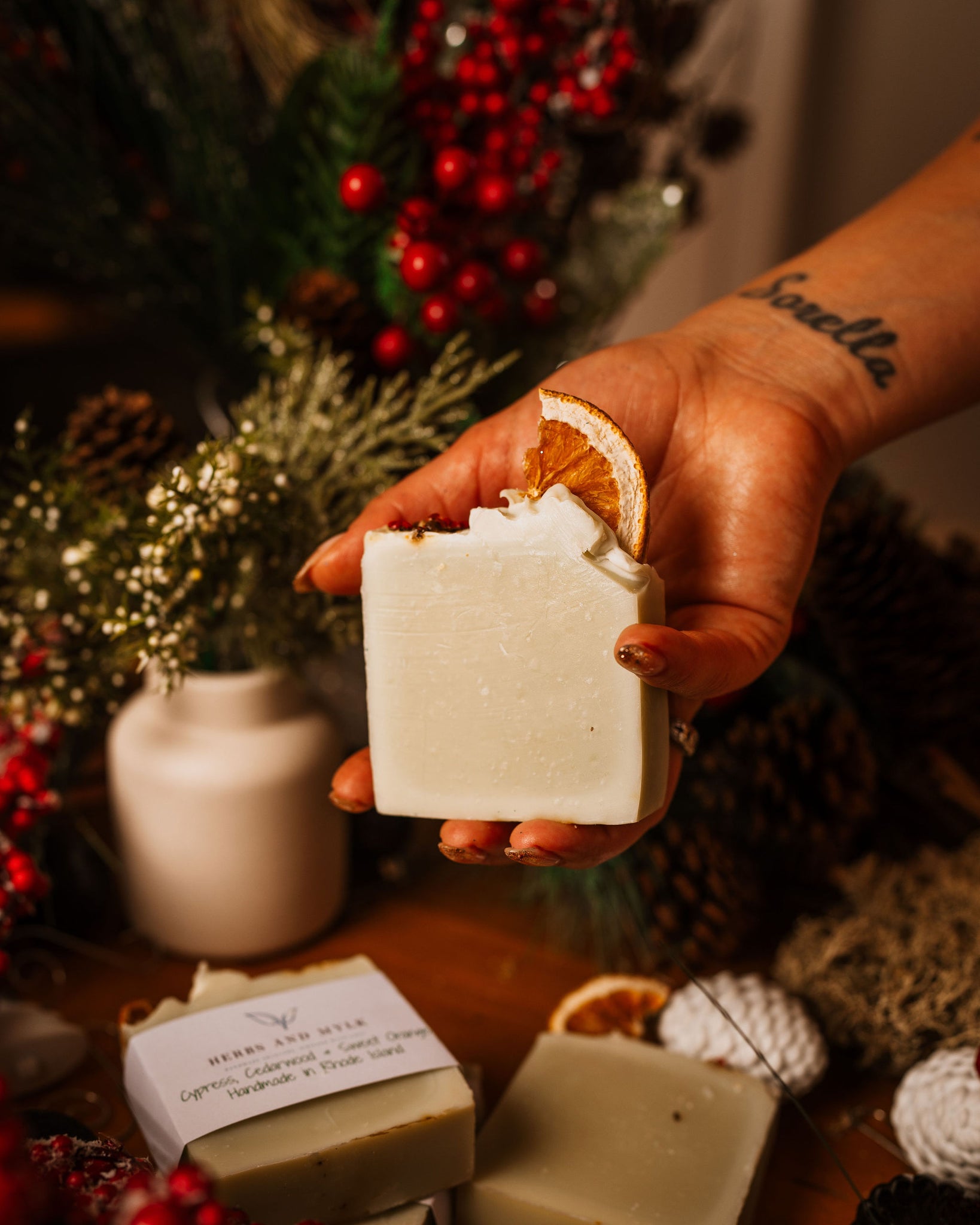 Cypress, Cedarwood & Sweet Orange Plant Based Bar Soap