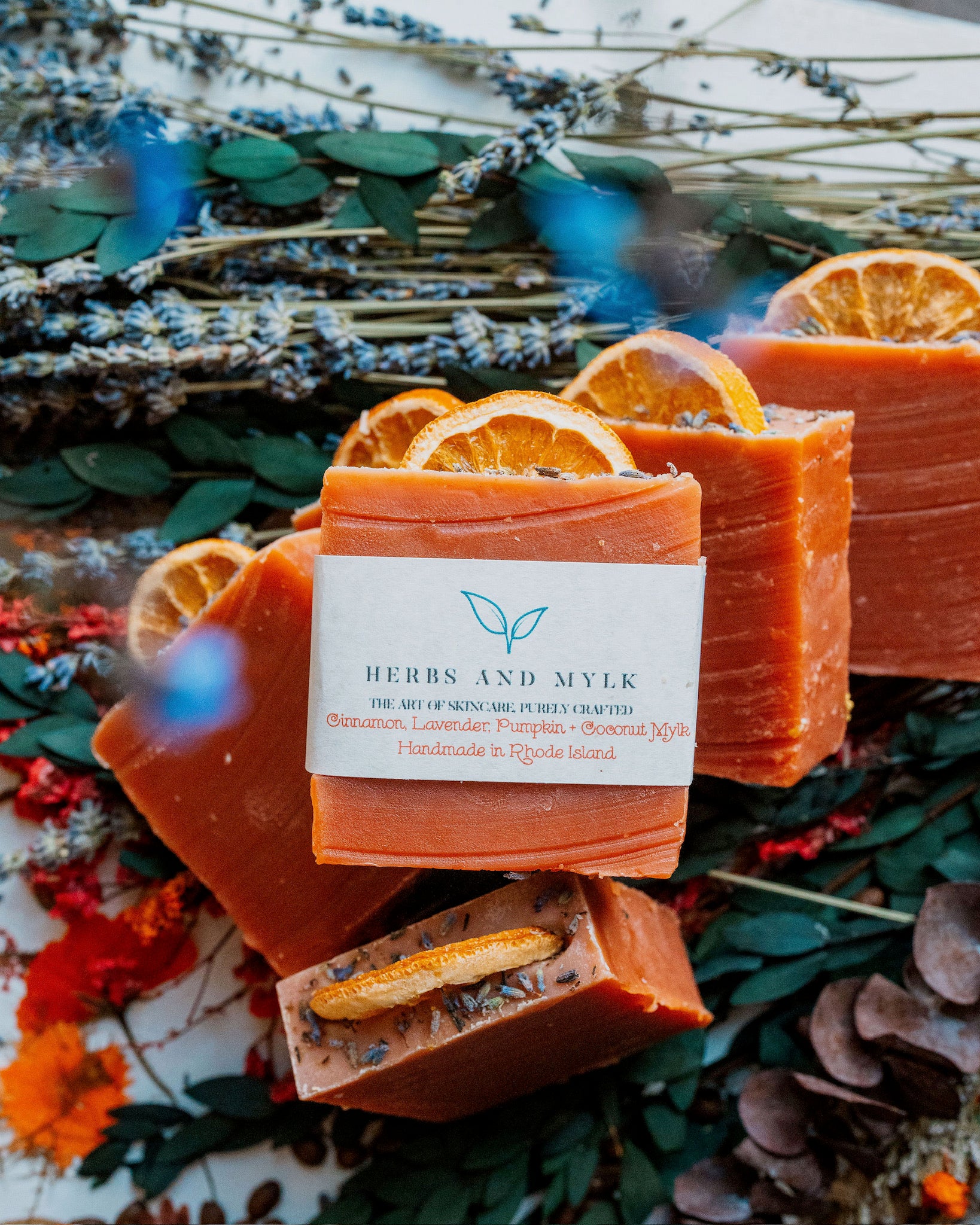 Pumpkin, Cinnamon, Lavender & Coconut Milk Bar Soap