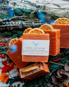 Pumpkin, Cinnamon, Lavender & Coconut Milk Bar Soap