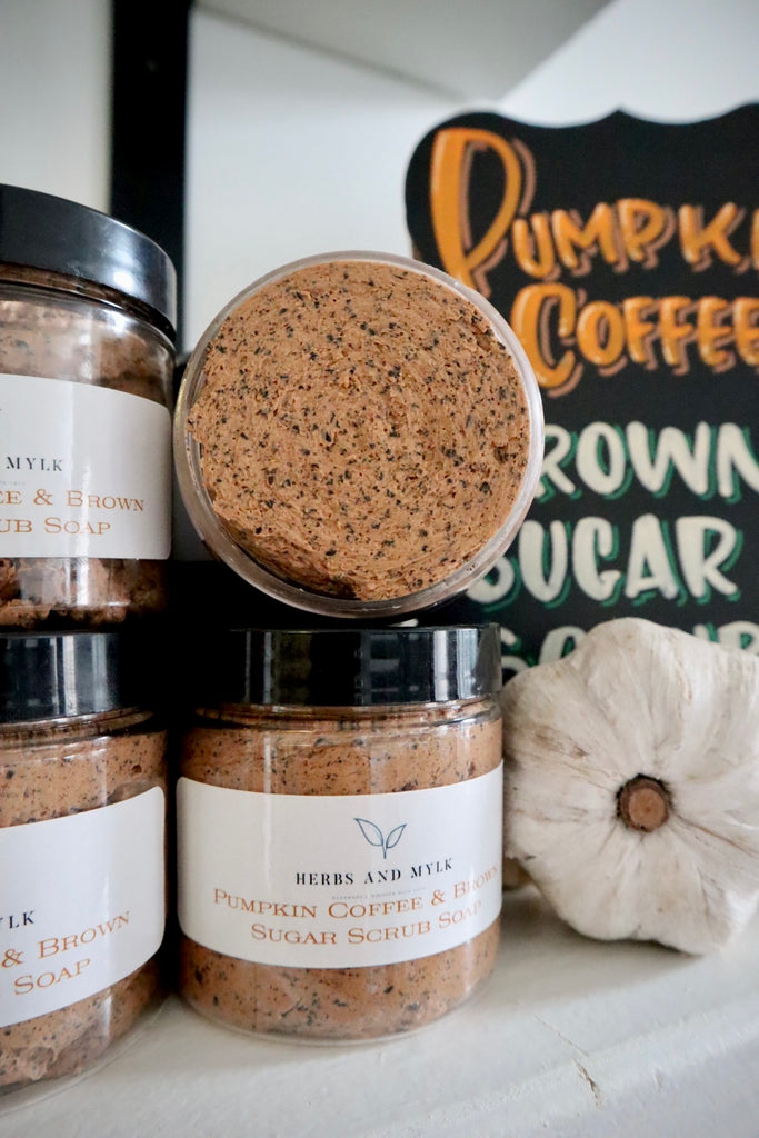 Pumpkin Coffee & Brown Sugar Whipped Scrub Soap – HerbsandMylk