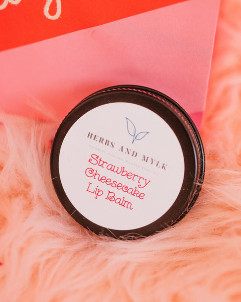 Strawberry Cheesecake Organic Lip Balm