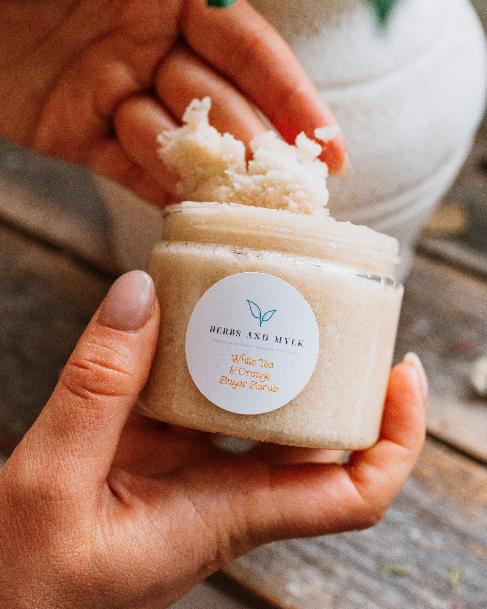 White Tea & Orange Organic Sugar Scrub