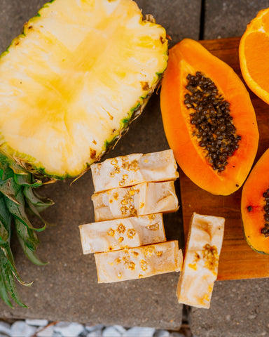 Papaya, Pineapple & Patchouli Plant Based Bar Soap