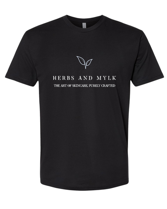 Herbs and Mylk Logo Tee – Black (Men’s)