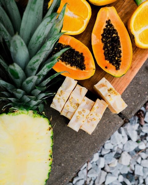 Papaya, Pineapple & Patchouli Plant Based Bar Soap