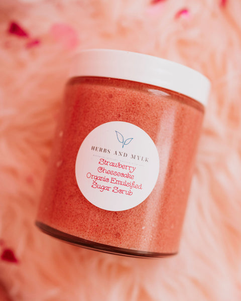 Strawberry Cheesecake Organic Emulsified Sugar Scrub