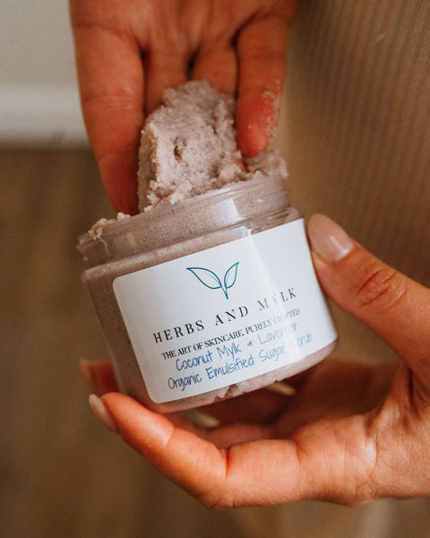 CoconutMylk & Lavender Organic Emulsified Sugar Scrub