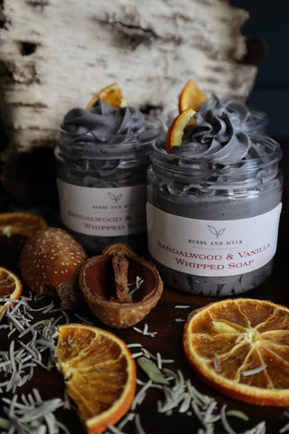 Sandalwood & Vanilla Whipped Soap