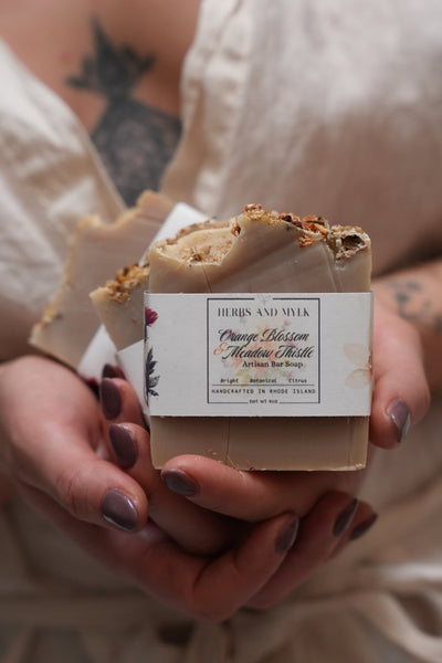 Orange Blossom + Meadow Thistle Artisan Bar Soap