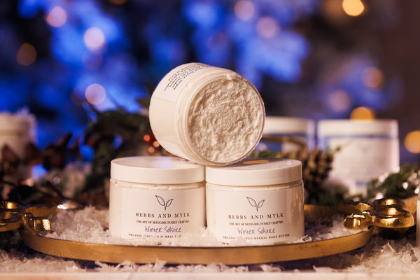 Winter Solstice Whipped Herbal Body Butter