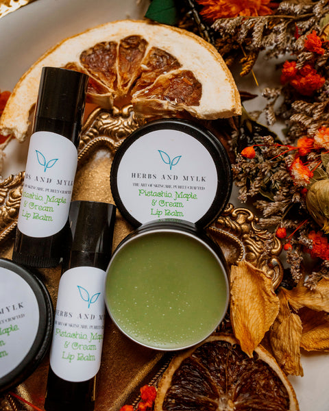 Pistachio Maple Cream Organic Lip Balm Tin