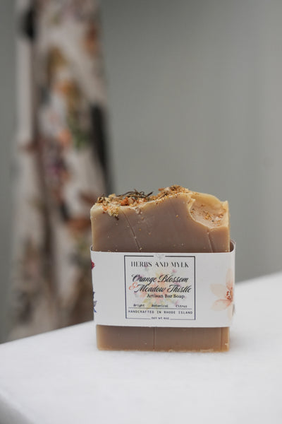Orange Blossom + Meadow Thistle Artisan Bar Soap