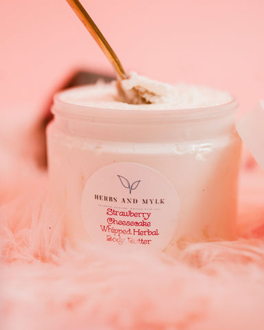 Strawberry Cheesecake Whipped Herbal Body Butter