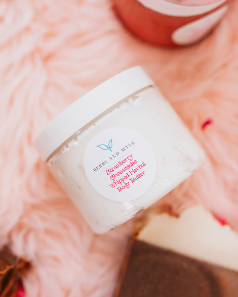 Strawberry Cheesecake Whipped Herbal Body Butter