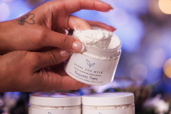 Blueberry Thyme Whipped Herbal Body Butter
