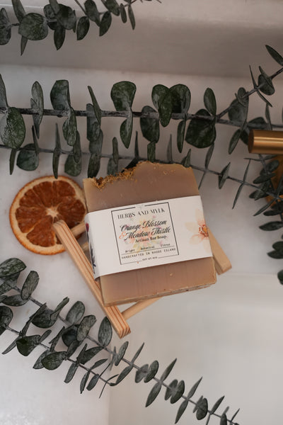 Orange Blossom + Meadow Thistle Artisan Bar Soap