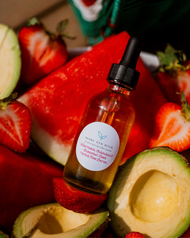 Watermelon,Cucumber,Calendula  Face & Lip Serum