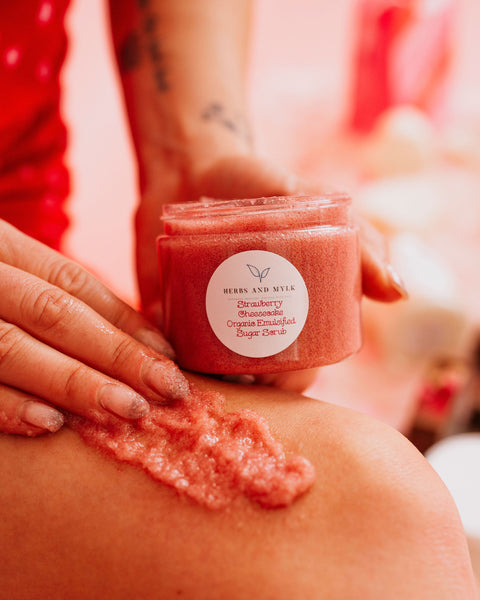 Strawberry Cheesecake Organic Emulsified Sugar Scrub