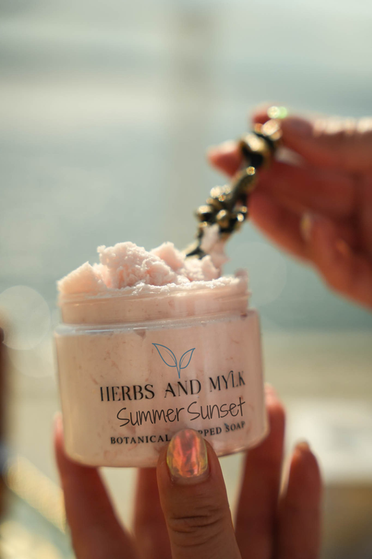 Summer Sunset Botanical Infused Whipped Soap
