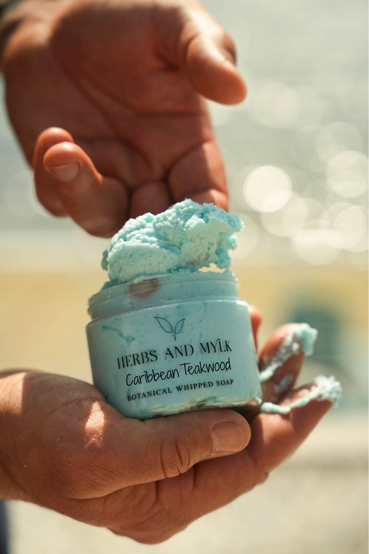 Caribbean Teakwood Botanical Infused Whipped Soap